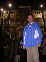 me in front of the edicule
